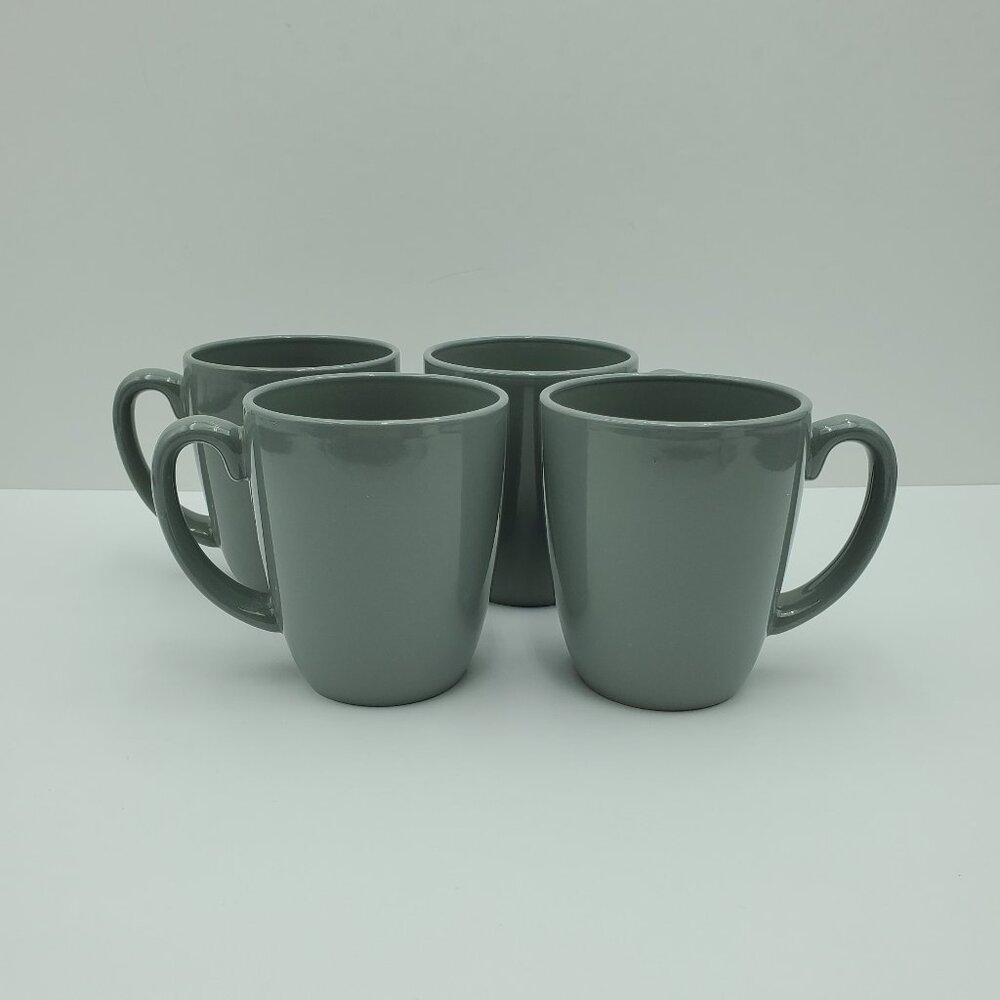 Corelle Gray Mugs Corelle Coordinates Slate Gray Stoneware Mugs